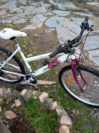 Bicicleta Montaña Blanca y Morada