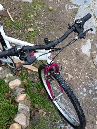 Bicicleta Montaña Blanca y Morada