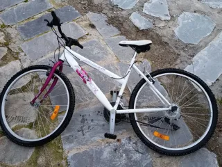 Bicicleta Montaña Blanca y Morada