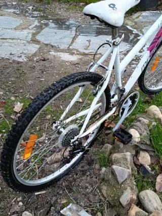 Bicicleta Montaña Blanca y Morada