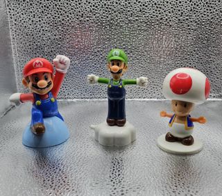 Figuras Super Mario Bros. (Mario, Luigi, Toad)
