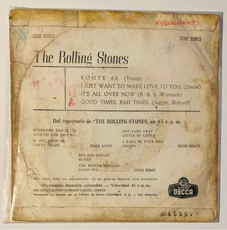 Rolling Stones -1ª Edición Española- Vinilo EP