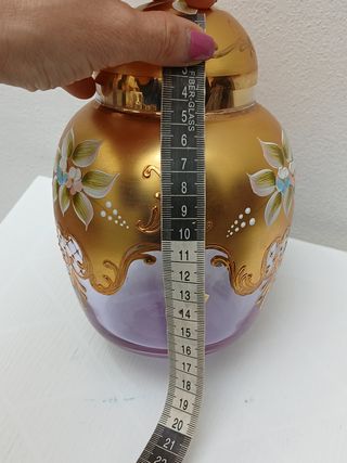 Vaso Murano Vintage Oro e Viola