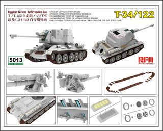 Maqueta T-34/122 Egipcio Rye Field Model 1/35