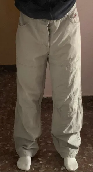 Pantalón Quiksilver Ancho Talla L Gris