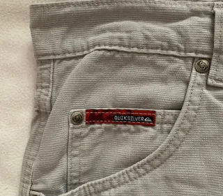 Pantalón Quiksilver Ancho Talla L Gris