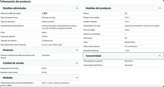 Altavoz Bluetooth Potente con Luces LED