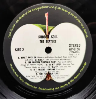 LP 1970 🇯🇵 THE BEATLES - RUBBER SOUL