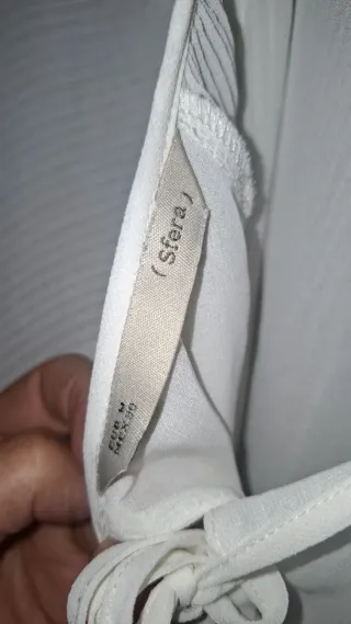 Blusa blanca manga larga