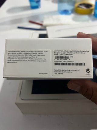 Caja AirPods Pro Apple Blanca