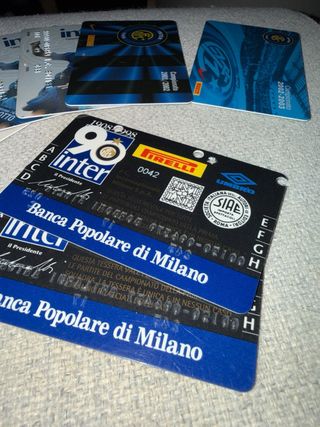 Tessere Abbinamento Calcio Inter