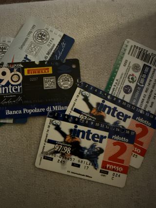 Tessere Abbinamento Calcio Inter