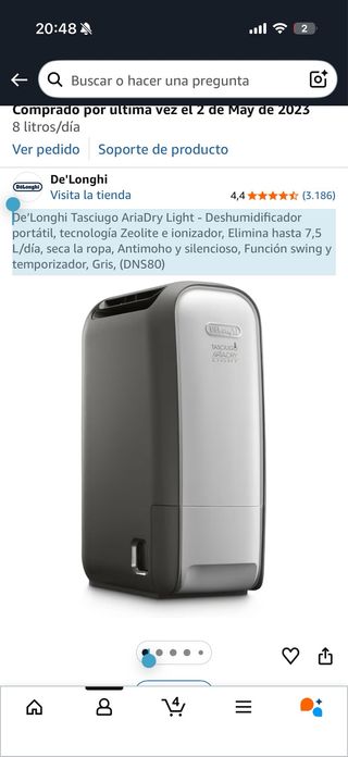 Deshumidificador De'Longhi AriaDry Light