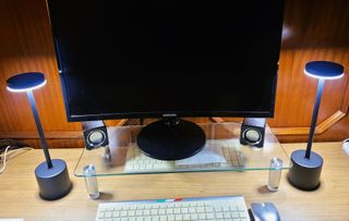 Coppia Lampade Design Moderno Nero