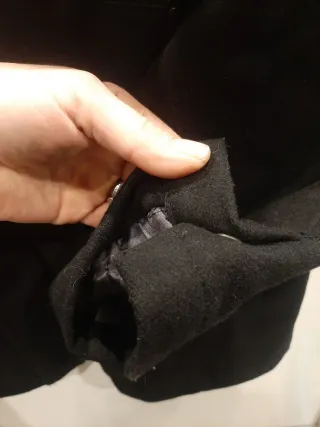 Abrigo de invierno negro unisex