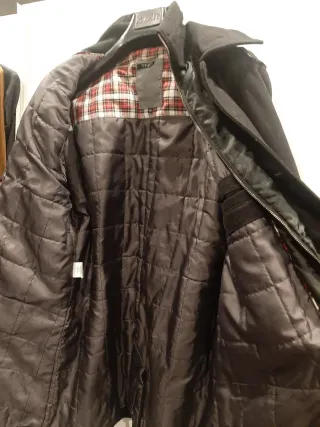 Abrigo de invierno negro unisex