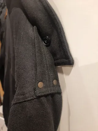 Abrigo de invierno negro unisex