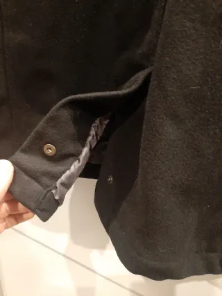 Abrigo de invierno negro unisex