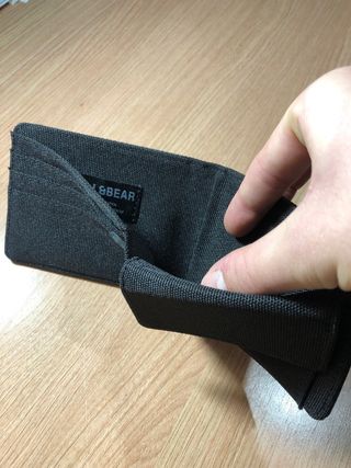 Cartera/billetera de hombre color negro.