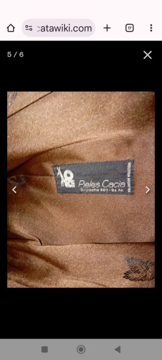 Chaquetón piel de zorro beige