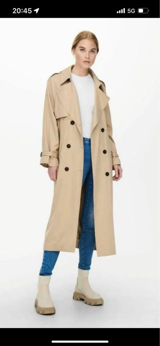 Gabardina oversize beige sin estrenar