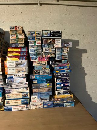 Lotto scatole modellini aerei militari