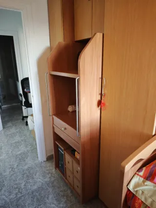 Mueble habitación individual (armario cama y mesa)