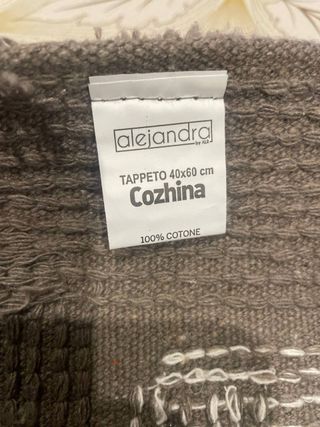 Tappeto Morbido Scendiletto Marrone e Bianco