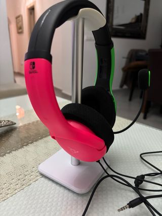 Auriculares Nintendo Switch Rosa y Verde