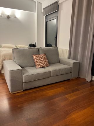 Sofá 2 plazas Banak Moa gris