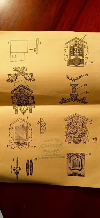 Orologio a cucù meccanico SARS