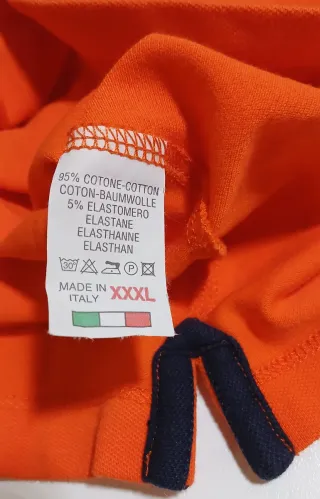 Polo Fefè Napoli Arancione Tg 3XL