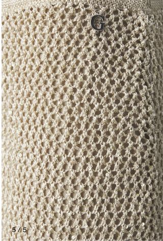 Falda Guess Larga Lentejuelas Doradas Talla S