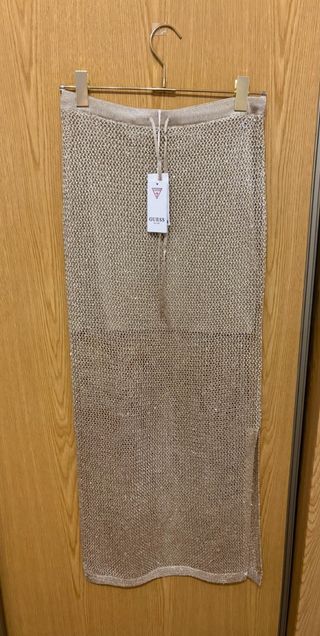 Falda Guess Larga Lentejuelas Doradas Talla S
