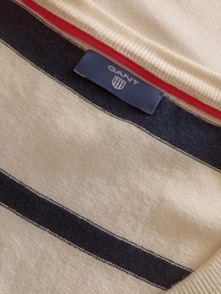 Cardigan Gant Rayas Azul Blanco