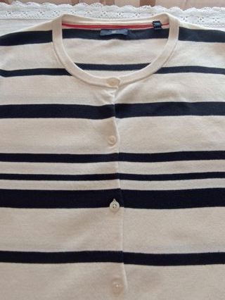 Cardigan Gant Rayas Azul Blanco