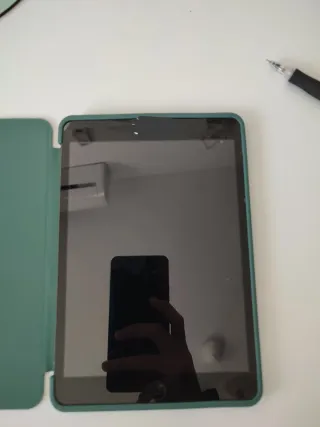 iPad Mini Verde/Gris con Funda