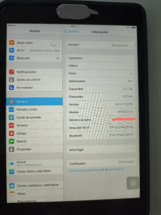 iPad Mini Verde/Gris con Funda