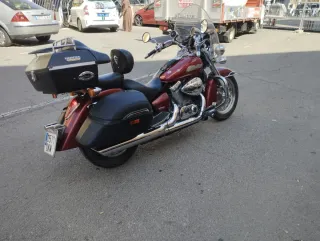 Honda Shadow 750 Custom burdeos. Muy Mimada