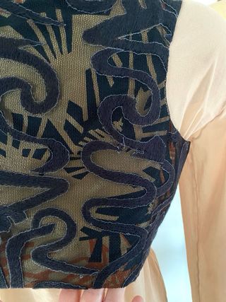 Chaleco Boho XL Pelo Vintage