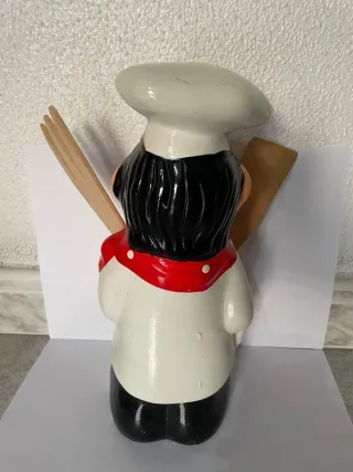 Portautensili da cucina in ceramica Chef vintage,