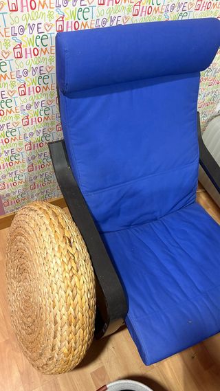 Sillón y Reposapiés Poäng Ikea