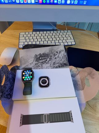 Apple Watch Ultra 94% batteria Titanio