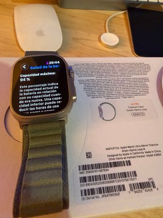 Apple Watch Ultra 94% batteria Titanio