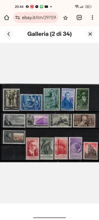 Lotti francobolli italiani ed esteri 1960-2000