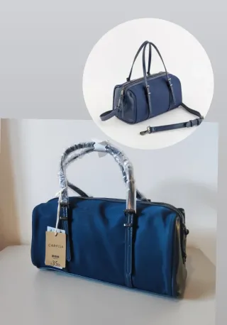 Borsa Carpisa bauletto blu nuova
