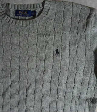 Jersey Polo Ralph Lauren Gris Cable Knit