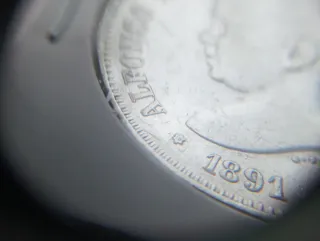 5 Pesetas 1891 *18 *91 Alfonso XIII.