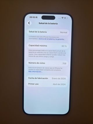 iPhone 15 Pro Max Negro 256GB