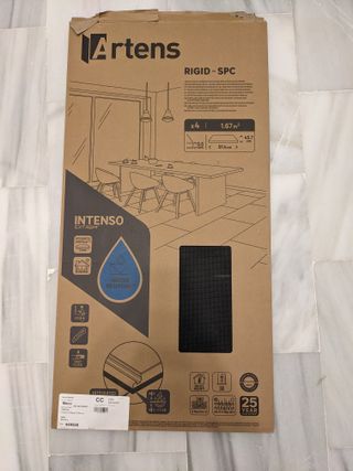 Suelo vinílico Artens SPC Intenso Gris Oscuro